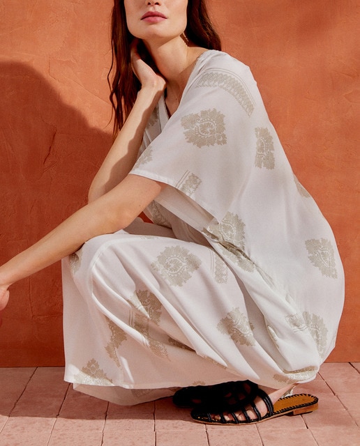 Imagen 0 de Caftán estampado cenefa