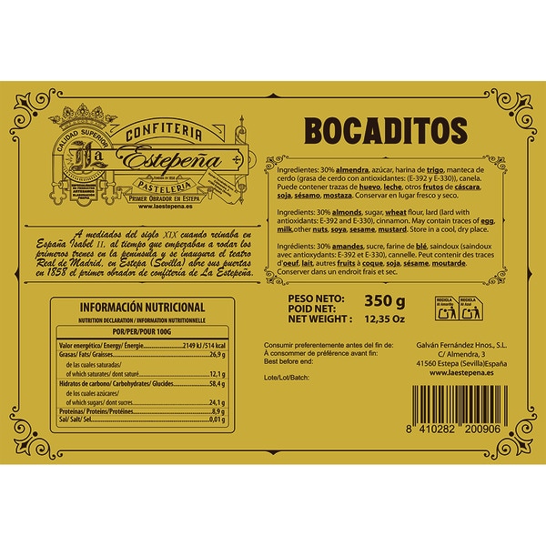 Mandel-Häppchen Spitzenqualität Karton 350 g