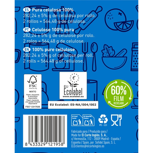 superabsorbierendes Küchenpapier 3-lagig Paket 2 Rollen