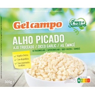 Alho Picado em Cubos embalagem 300 g - Gelcampo