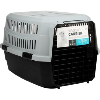 Transportadora M Preta e Cinza 1 embalagem - M-pets