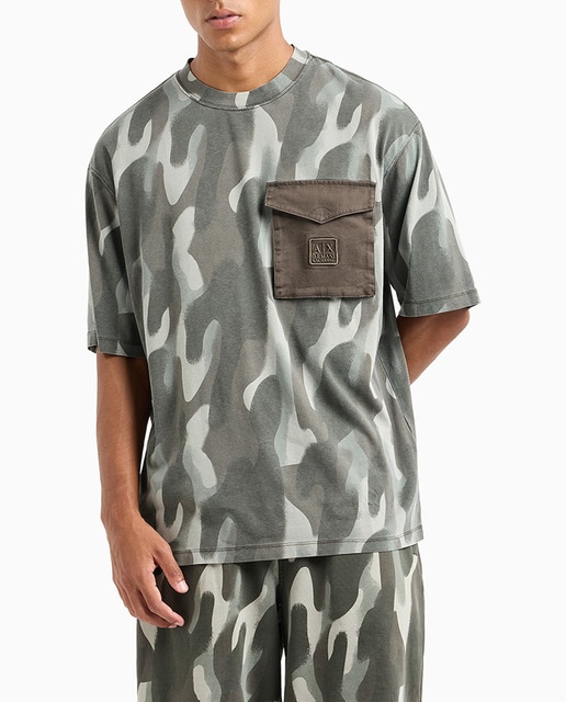 Imagen 0 de Camiseta de hombre camuflaje con bolsillo