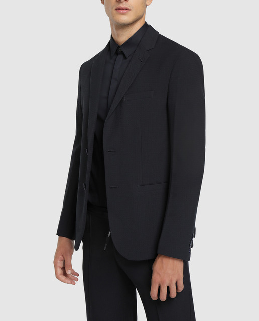 Imagen 0 de Americana de hombre regular azul con estructura