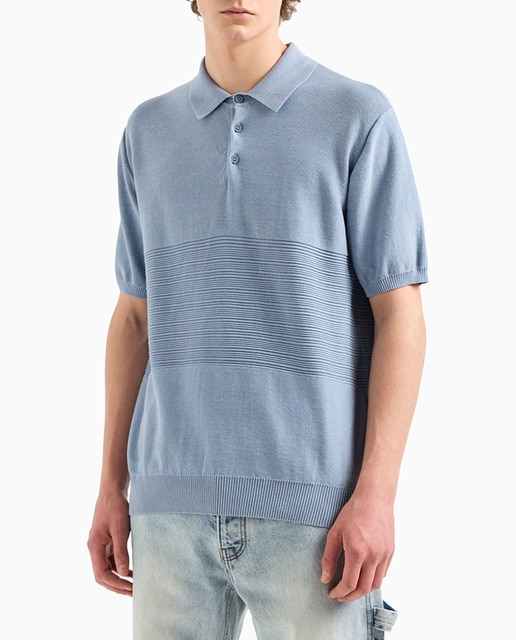 Imagen 0 de Polo de hombre de punto de manga corta