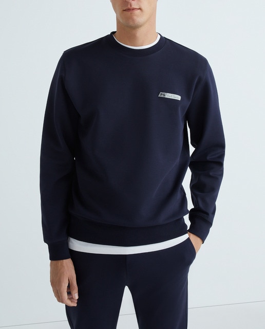 Imagen 0 de Sudadera de hombre  cuello redondo logo firma