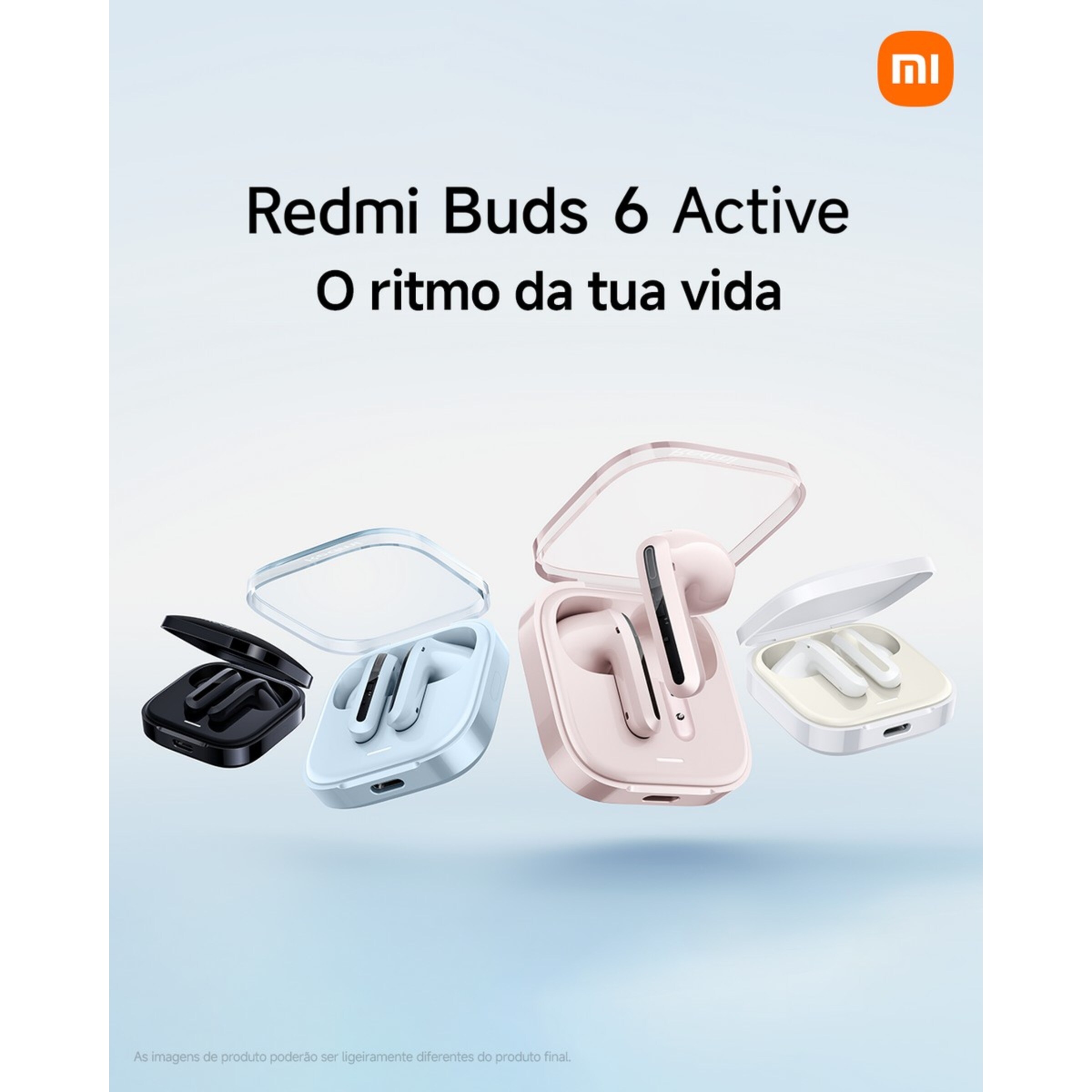 Auriculares Bluetooth Xiaomi Redmi Buds 6 Active com Redução de Ruído Preto-12