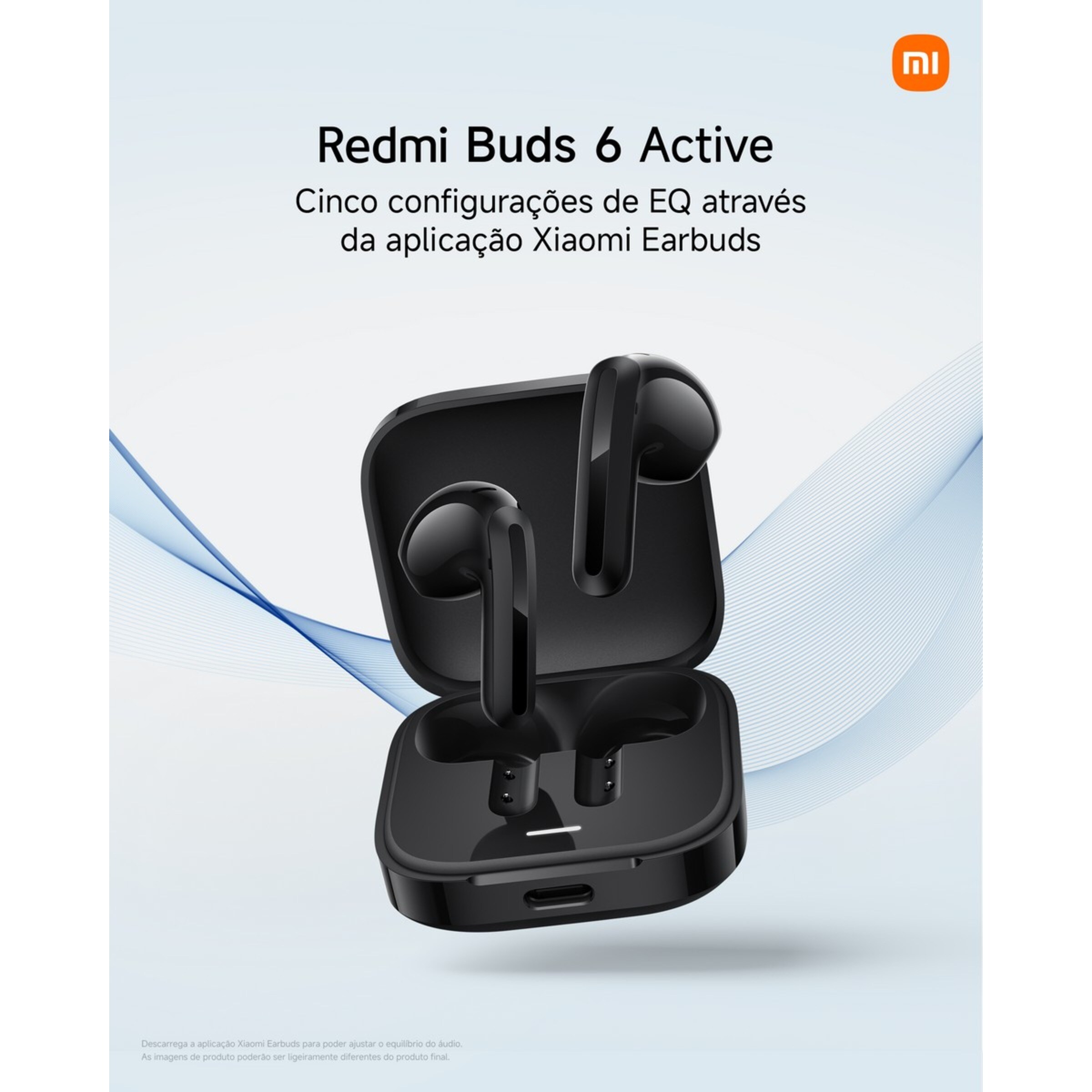Auriculares Bluetooth Xiaomi Redmi Buds 6 Active com Redução de Ruído Preto-7