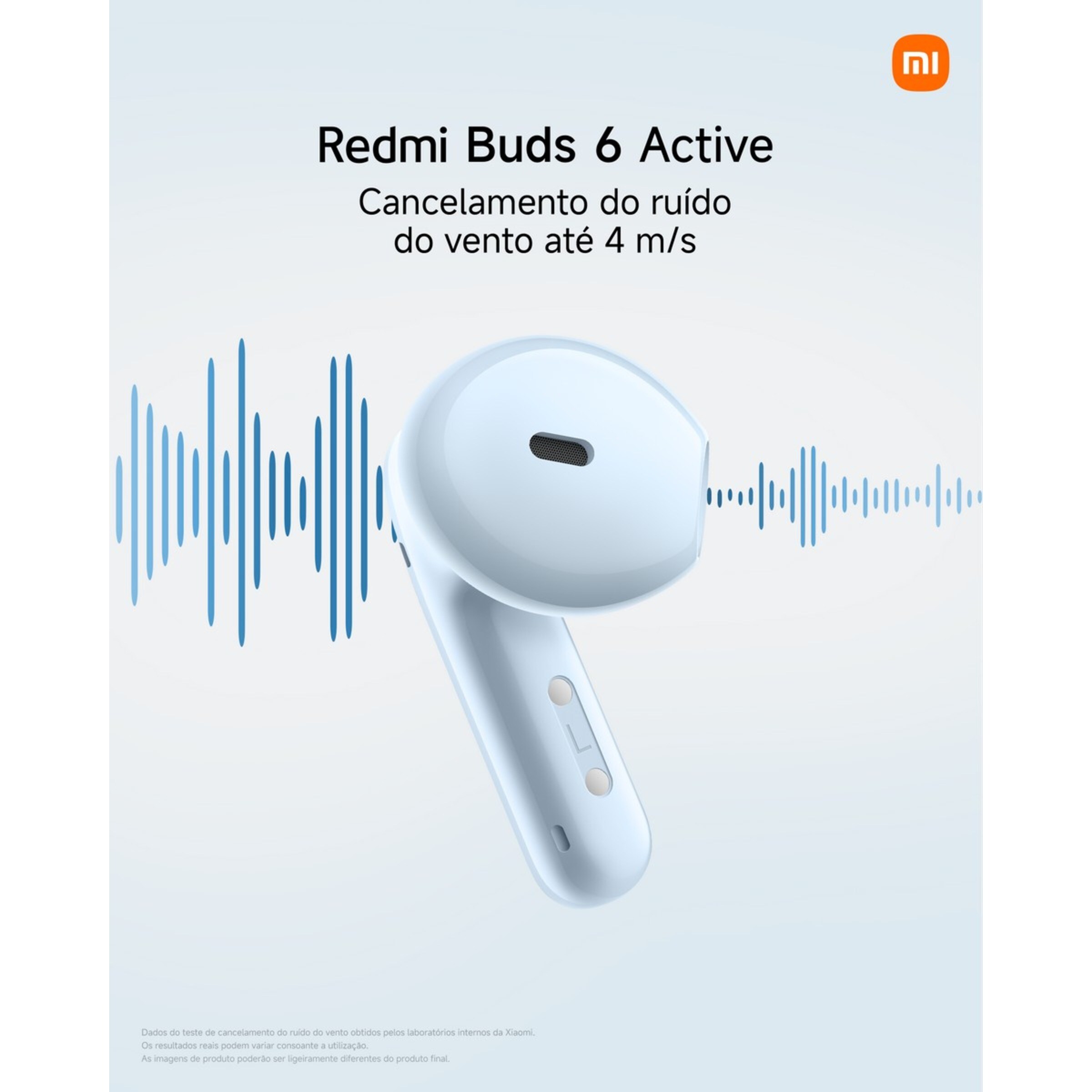 Auriculares Bluetooth Xiaomi Redmi Buds 6 Active com Redução de Ruído Azul-10