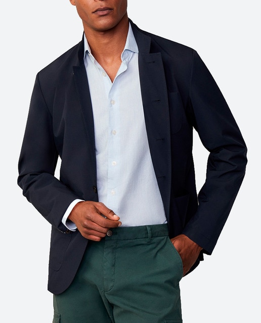 Imagen 0 de Chaqueta americana de hombre ligera azul corte classic marina tallas grandes