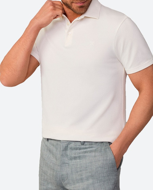 Imagen 0 de Polo de hombre de piqué de algodón en manga corta tallas grandes