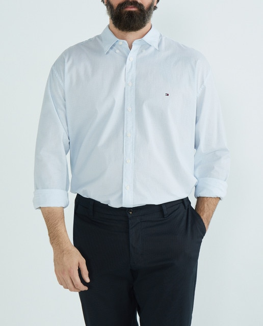 Imagen 0 de Camisa de hombre con diseño miniprint tallas grandes