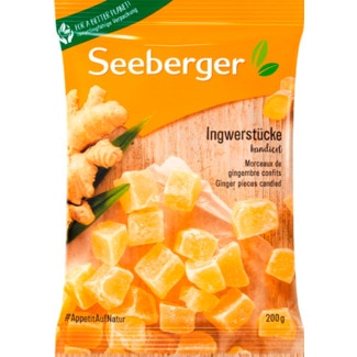 Gengibre Desidratados embalagem 200 g - Seeberger
