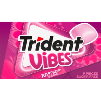 Pastilha Vibes Framboesa embalagem 21 g - Trident