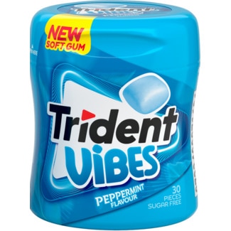 Pastilhas Vibes Peppermint embalagem 70,2 g - Trident