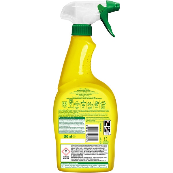Cleanboost lemon multi-purpose cleaner cream spray spray gun 650 ml