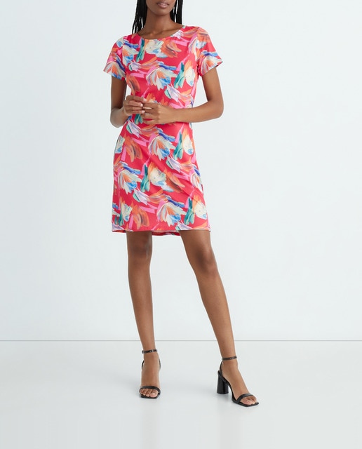 Imagen 0 de Vestido de mujer estampado manga corta