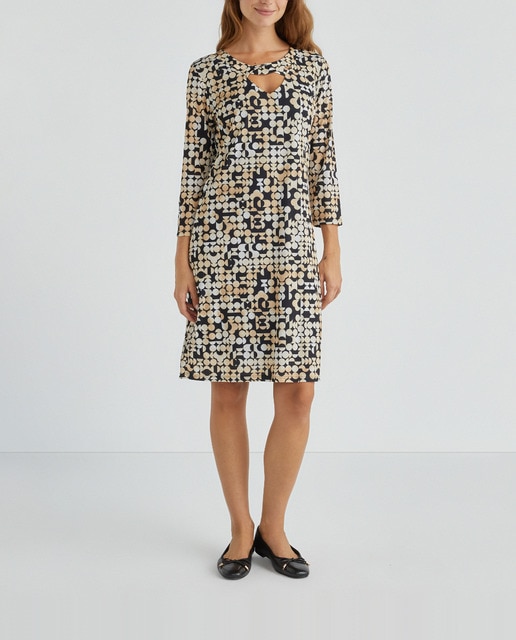 Imagen 0 de Vestido de mujer estampado manga 3/4