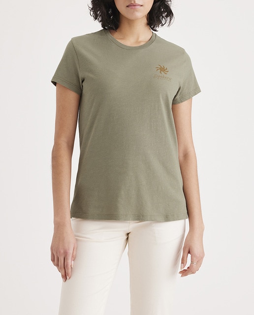 Imagen 0 de Camiseta de mujer manga corta y cuello redondo.