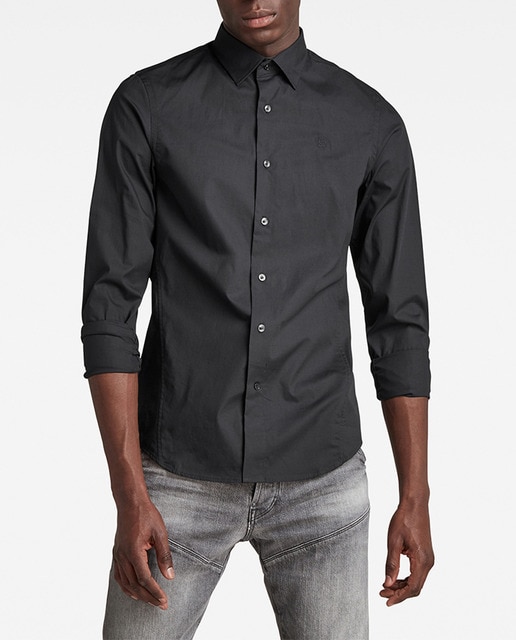 Imagen 0 de Camisa Dressed de hombre negra con corte ajustado