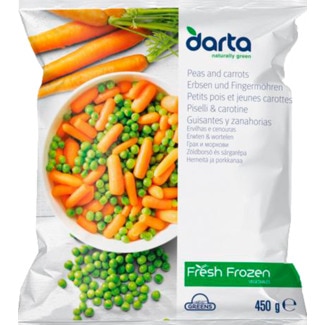 Cenoura e Ervilha embalagem 450 g - Greens