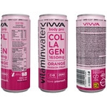 Vitamine Water Body Pro Wasser mit Kollagen und Vitamin C und B Dose 330 cl Orangen- und Passionsfruchtgeschmack Zero Zucker