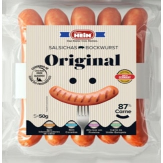 Salsichas Bockwurst embalagem 250 g - Hein