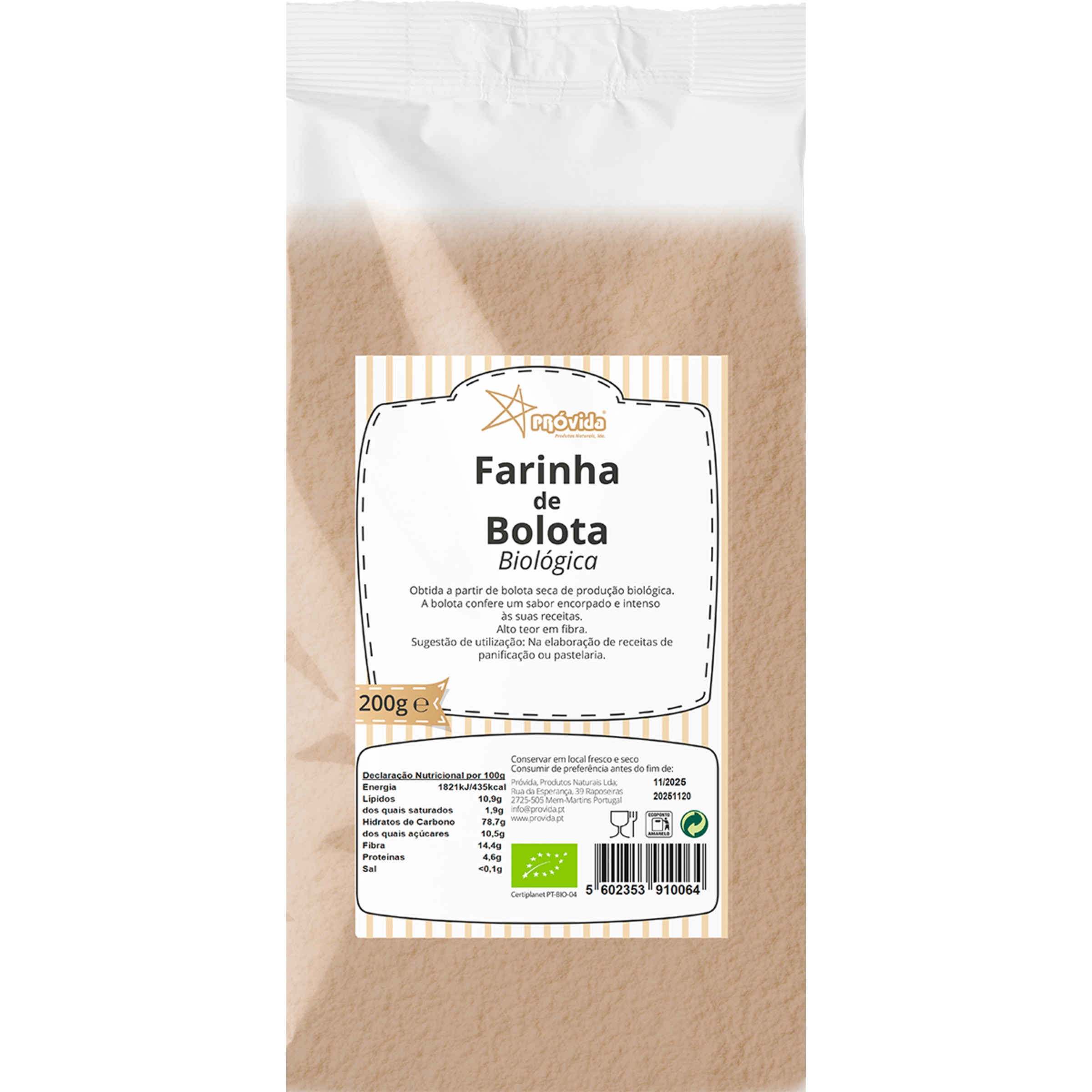 Farinha de Bolota embalagem 200 g