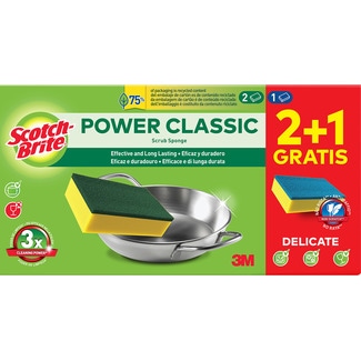Esfregão Power Clássico  2+1 embalagem 2 unidades - Scotch-brite