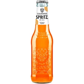 bebida orgánica ecológica con gas sabor spritz botella 20 cl - Galvanina