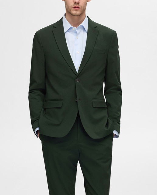 Imagen 0 de Chaqueta de traje de hombre Slim Fit lisa