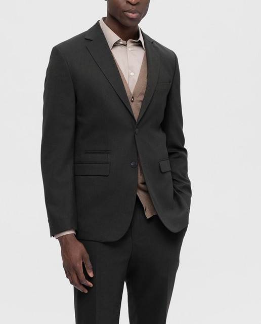Imagen 0 de Chaqueta de traje de hombre Slim Fit lisa