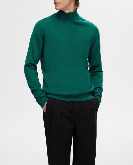 Imagen 0 de Jersey de hombre 100% lana merino, cuello vuelto