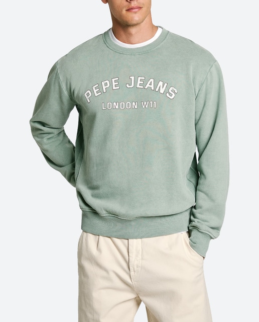 Imagen 0 de Sudadera de hombre cuello redondo con estampado gráfico