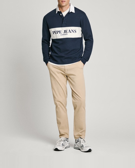 Imagen 0 de Pantalón de hombre chino en algodón estructura gymdigo