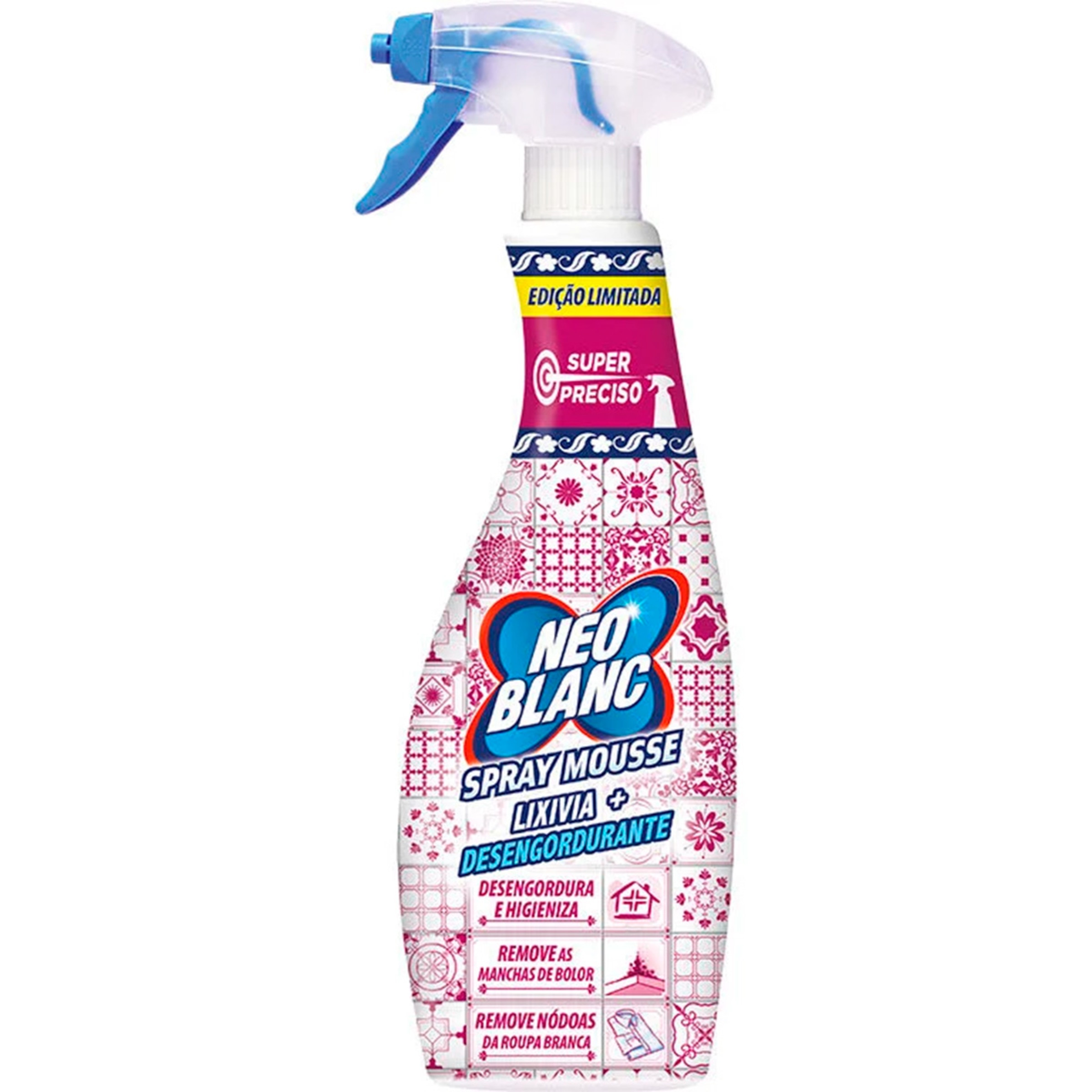 Spray Mousse Lixívia + Desengordurante Harmonias Florais embalagem 700 ml