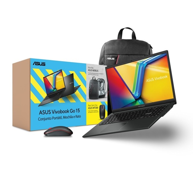 Imagem 0 de Bundle Portátil Asus E1504GA-32ALHDPB2 Vivobook Go 15, Windows 11 + Mochila + Rato