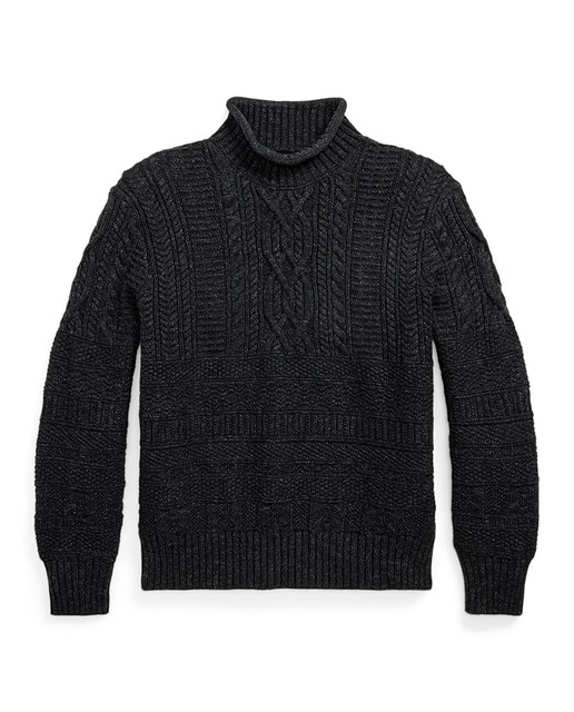 Imagem 0 de Camisola de Malha em Mistura de Algodão e Lã Double RL