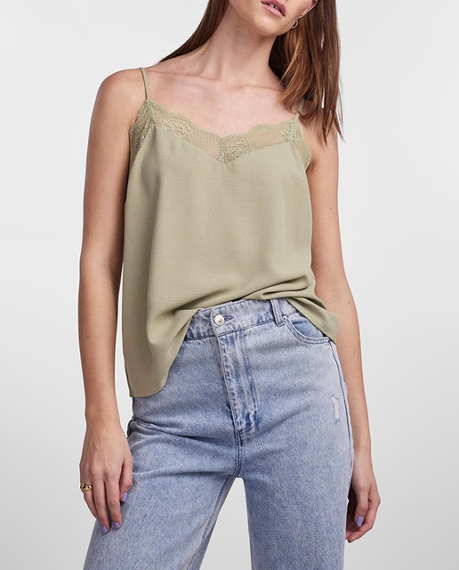 Imagen 0 de Top lencero de tirantes de mujer