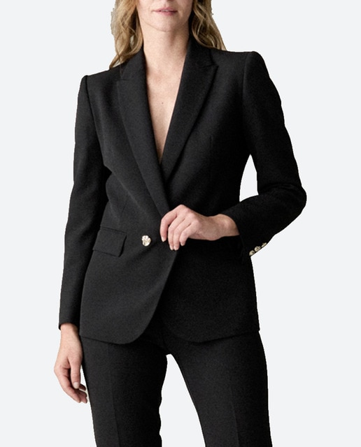Imagen 0 de Blazer sastre botón oro de mujer