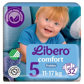 Fraldas Comfort 5 embalagem 32 unidades - Libero