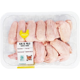 Alas enteras de pollo formato ahorro peso aproximado bandeja 950 g