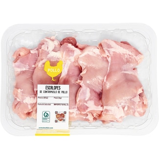 Escalope de pollo 6 unidades peso aproximado bandeja 650 g