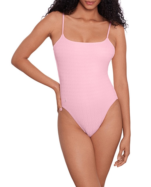 Imagen 0 de Bañador de mujer camiseta con logo pequeño