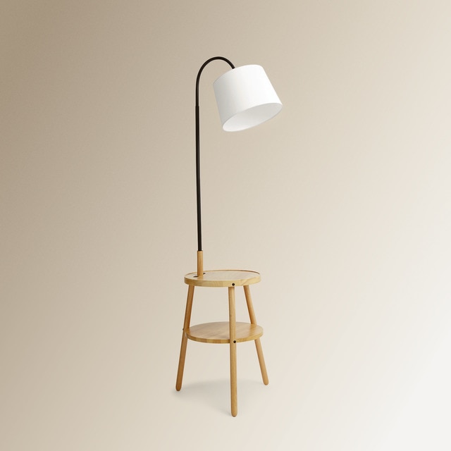 Imagem 0 de Candeeiro de Pé com Mesa Incorporada Pisano