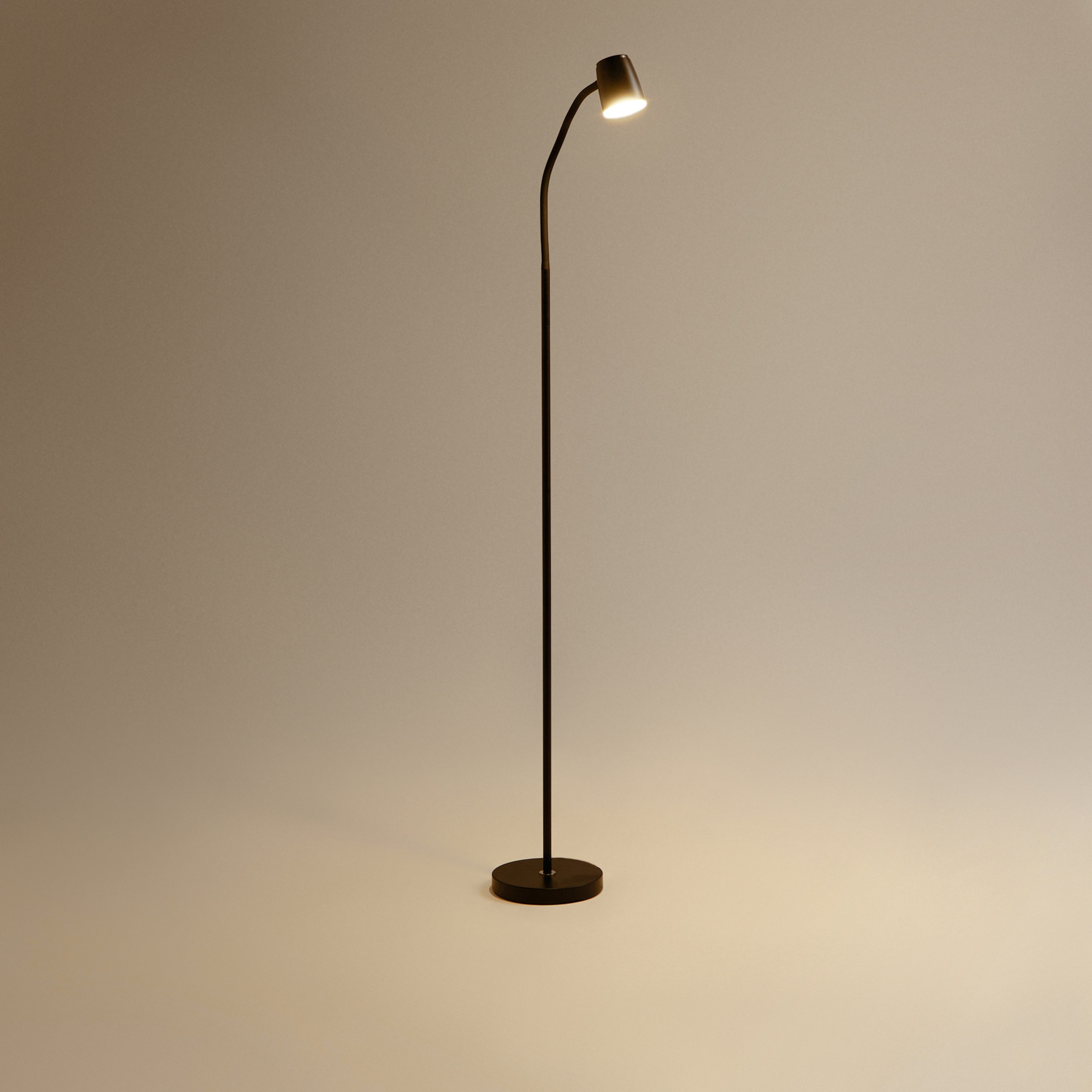 Candeeiro de Pé com LED Integrado Pixel Preto-3