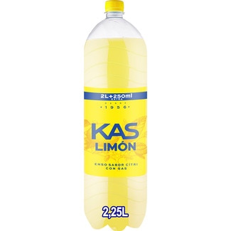 refresco de limón con gas botella 2 l - Kas