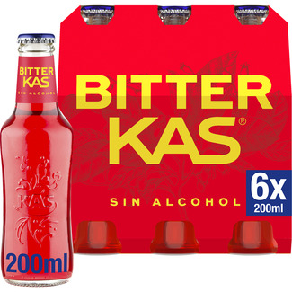bebida refrescante amarga de extractos de plantas con azúcar y edulcorante pack 6 botellas 20 cl (envase de vidrio) - Bitter Kas