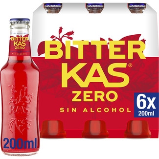 bebida refrescante amarga de extractos de plantas Zero azúcar sin alcohol pack 6 botellas 20 cl - Bitter Kas