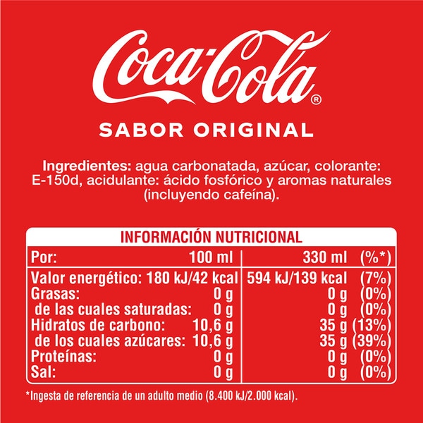 Original Cola-Erfrischungsgetränk Dose 33 cl