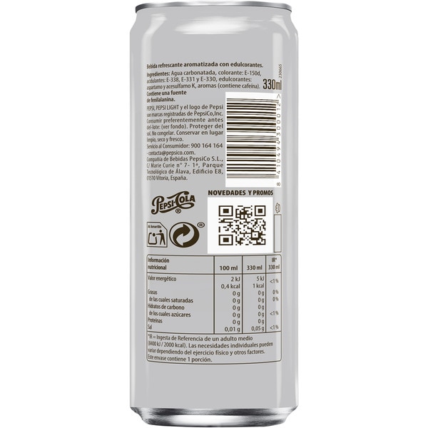 Cola-Erfrischungsgetränk 0% Zucker Dose 33 cl